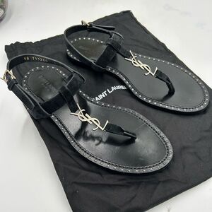 Women's Saint Laurent Ysl, Cassandra sandals size 39.5 made in Italy